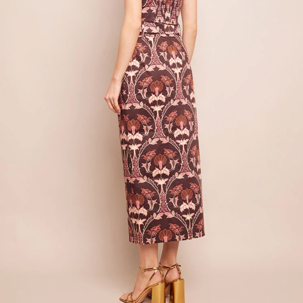 Cara Cara Brown Floral Midi Skirt - Picture 5 of 8